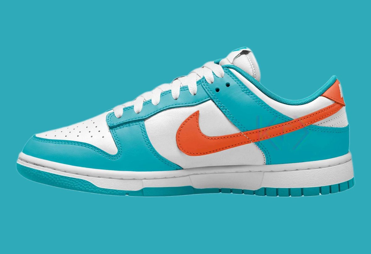 Nike Dunk Low,Miami Dolphins,D  橄榄球队配色来了！全新 Nike Dunk Low 曝光！