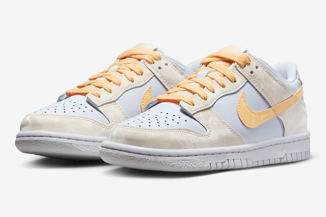 Nike，Dunk Low GS，FB9109-100，Me  清新蜜瓜配色！全新 Nike Dunk Low 官图曝光！