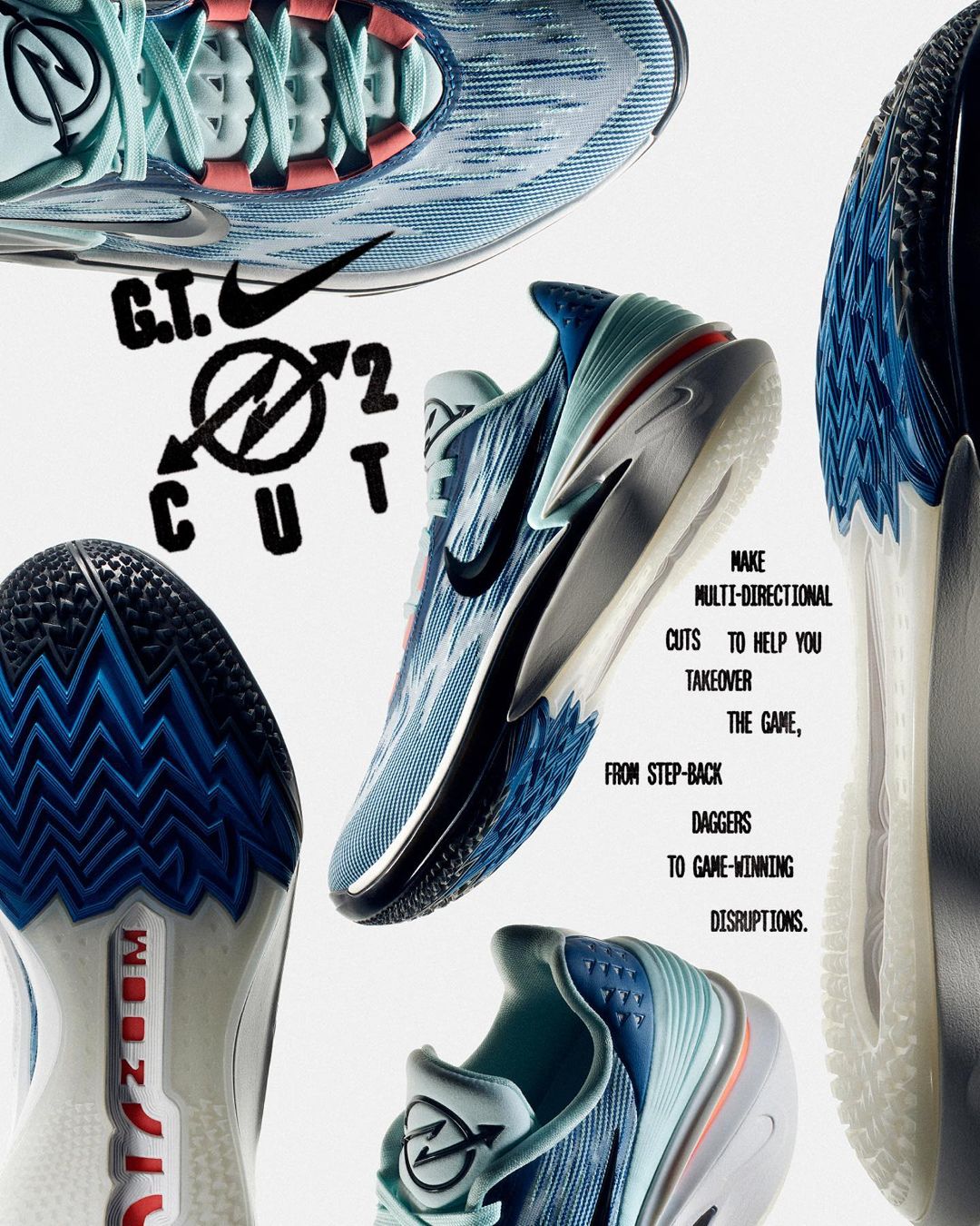 Nike,Air Zoom G.T. Cut 2  配置确实顶！Nike「实战利器」又出新配色！