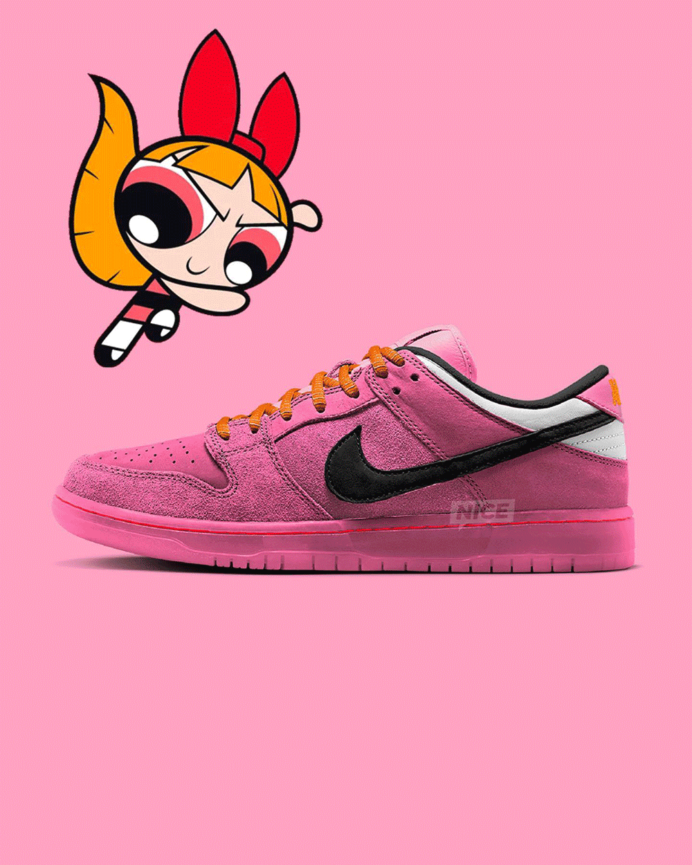 The Powerpuff Girls,Nike SB Du  飞天小女警 x Dunk SB 最新实物曝光！DNA 动了！
