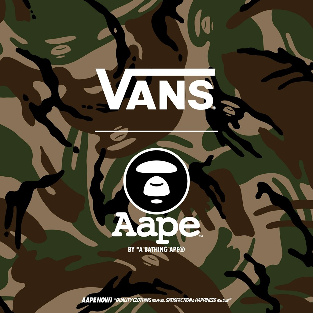 Vans,AAPE,SK8-HI,AUTHENTIC  又是猿人又是闪电！Vans 最新联名即将发售！