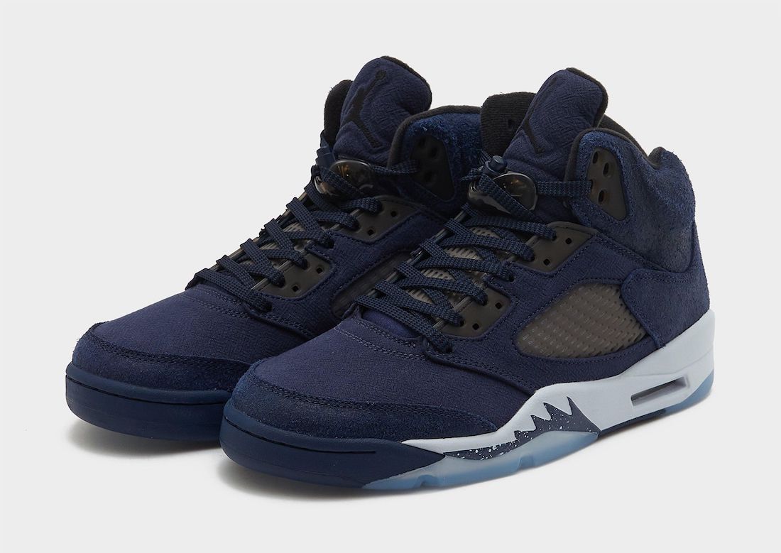 Air Jordan 5,Midnight Navy,FD6  材质出乎意料！「海军蓝」AJ5 高清实物曝光！