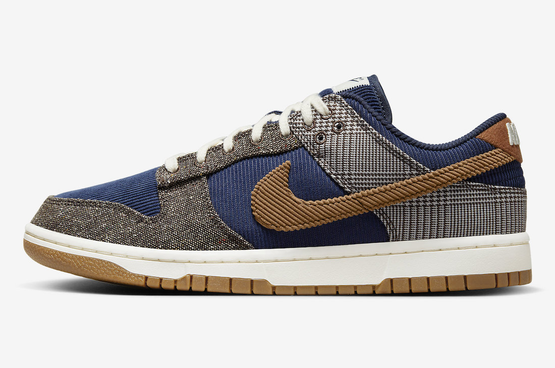 Nike Dunk Low,FQ8746-410  灯芯绒加持！全新 Nike Dunk Low 官图曝光！