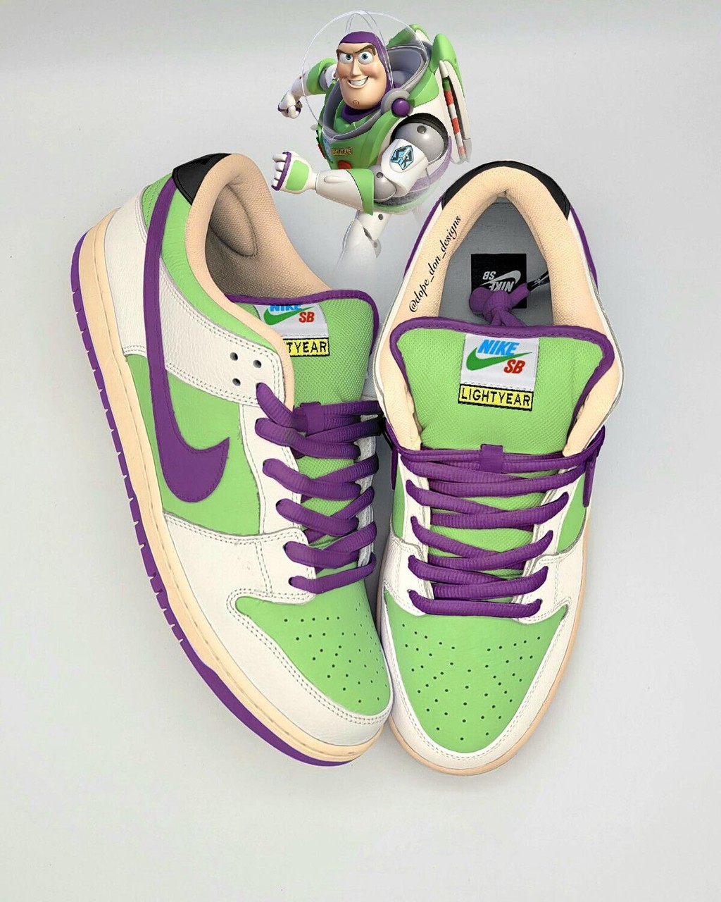 Nike,Dunk Low,定制  「巴斯光年」Dunk 你见过吗？这些配色脑洞太大了！