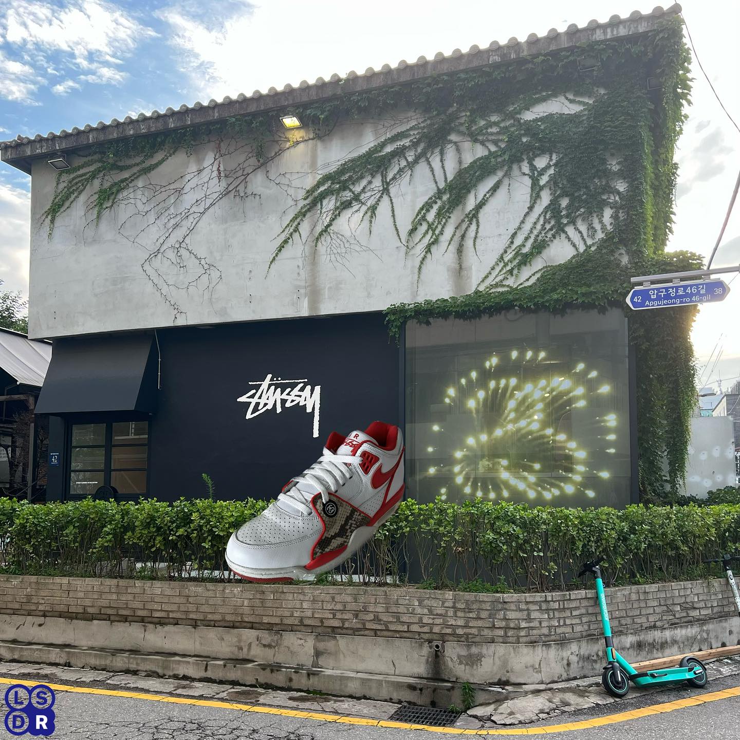Stüssy,Nike,Air Flight 89, FD6  实物首次曝光！蛇皮 Stüssy x Nike 新鞋来了！