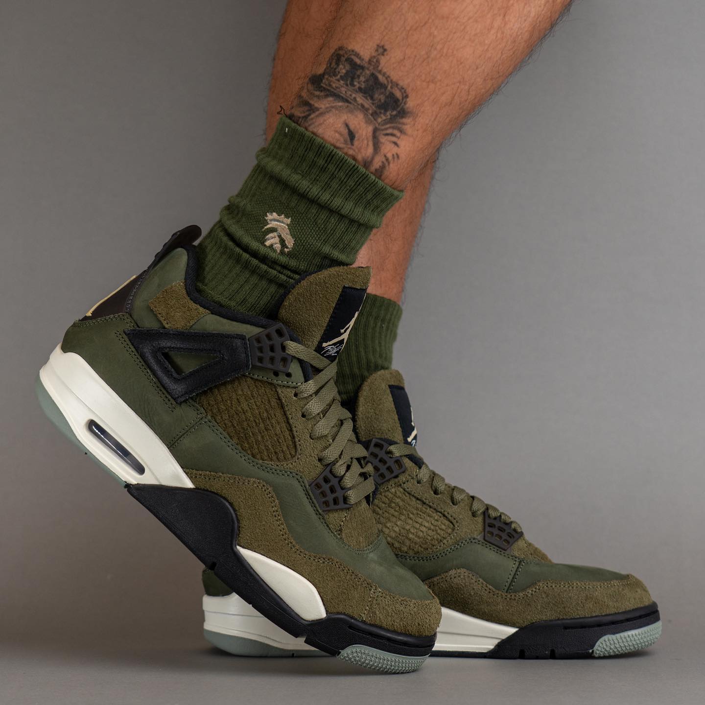 Air Jordan 4 Craft,Medium Oliv  「小 UNDFTD」AJ4 最新实物！登场日期提前了！