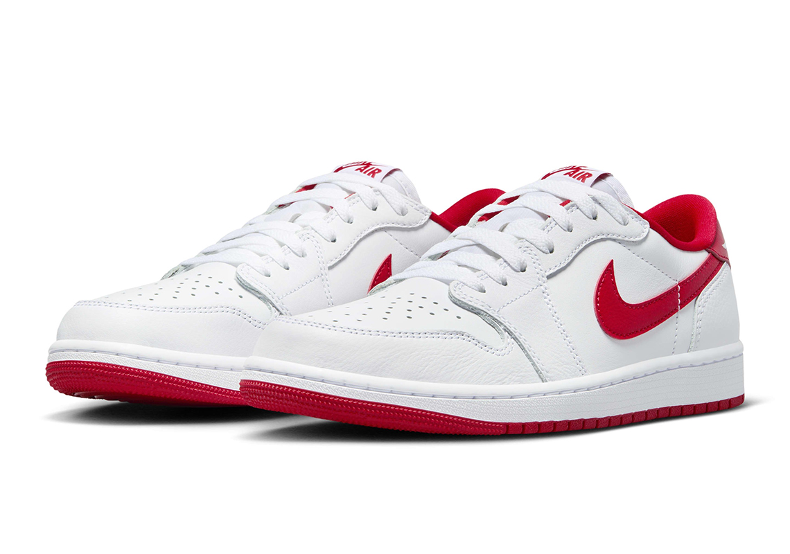 AJ1,Air Jordan 1 Low OG,Univer  OG 味太浓了！元年「白红」AJ1 即将回归！