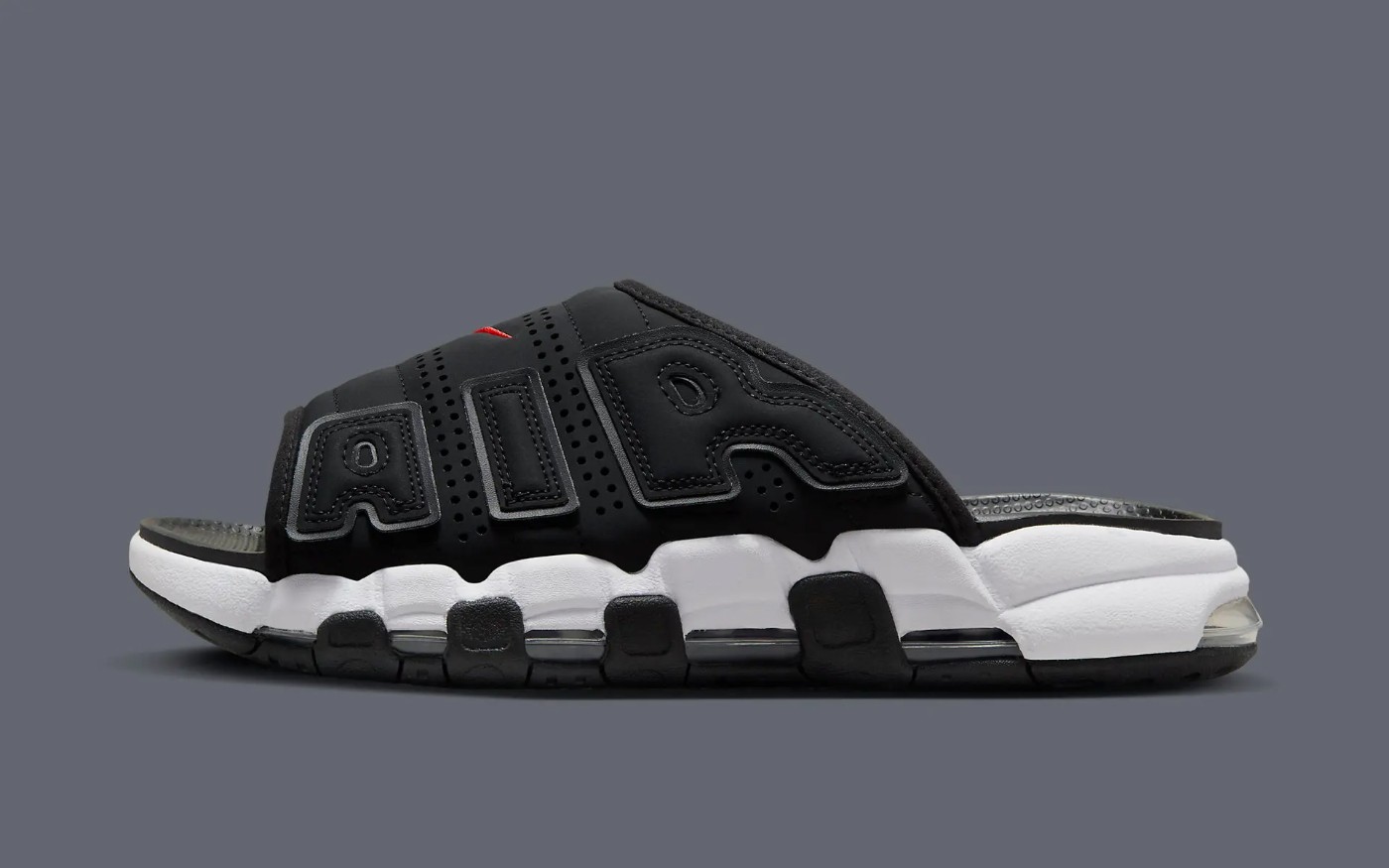 FJ2708-001,Nike Air More Uptem  「大 AIR」拖鞋新配色曝光！颜值打几分？