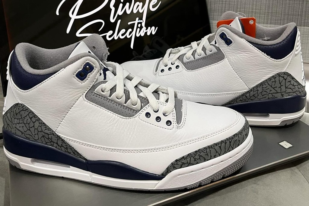 Air Jordan 3,Midnight Navy  明年第一双 AJ3 曝光！这颜值真不低啊！