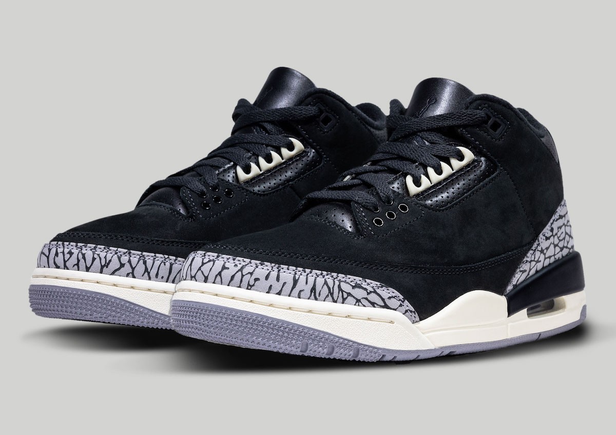 AJ3,Air Jordan 3,WMNS,Off Noir  登场倒计时！奢华版「黑水泥」AJ3 终于要来了！