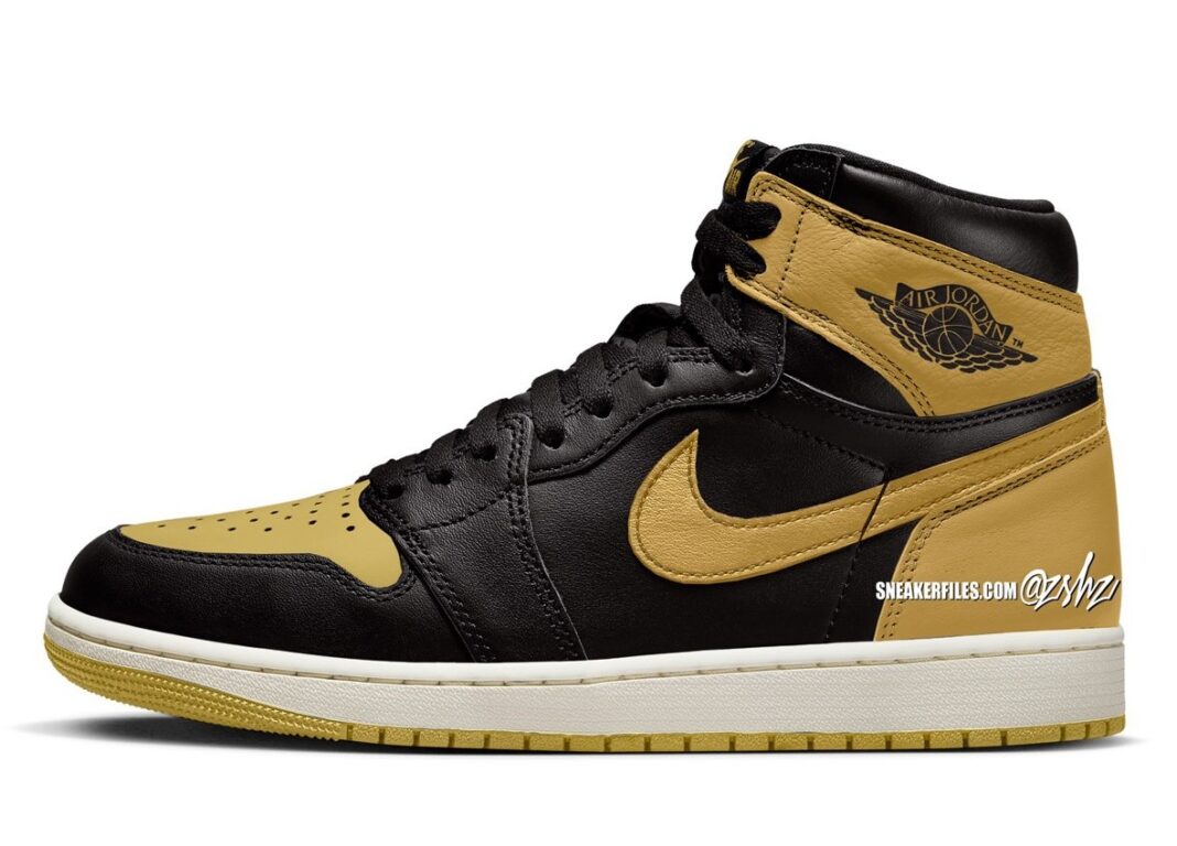 Air Jordan 1 High OG,Metallic  黑金配色太奢侈！全新 Air Jordan 1 曝光！