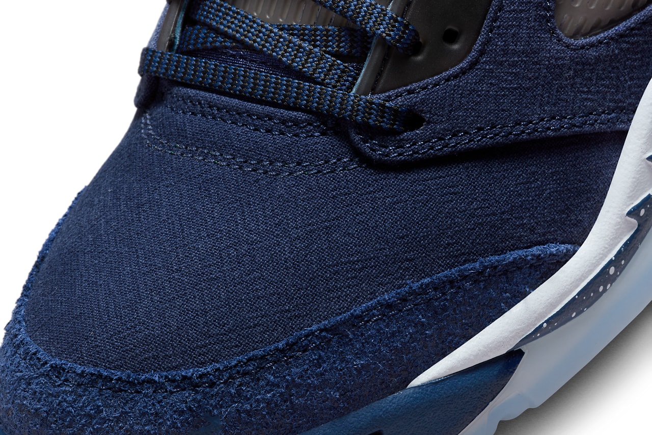 AJ5,Air Jordan 5,Midnight Navy  「海军蓝」AJ5 登场倒计时！这质感有点东西！