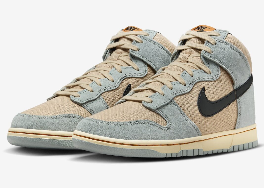 Nike,Dunk High SE,Hemp Hoops,F  亚麻鞋面不多见！新配色 Dunk 官图曝光！