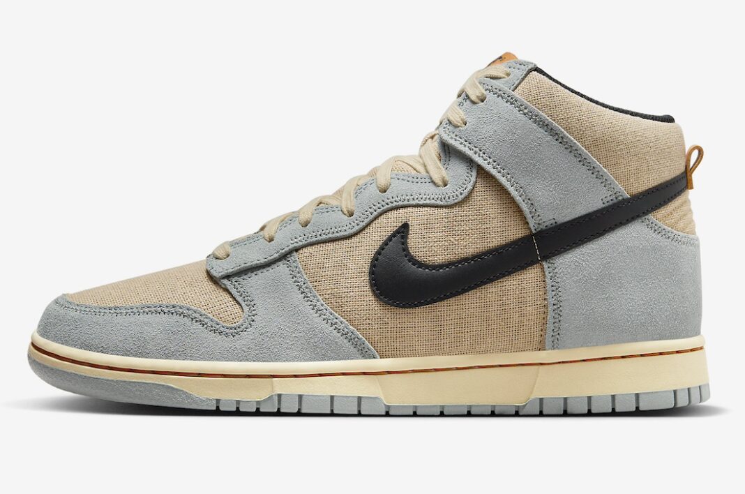 Nike,Dunk High SE,Hemp Hoops,F  亚麻鞋面不多见！新配色 Dunk 官图曝光！