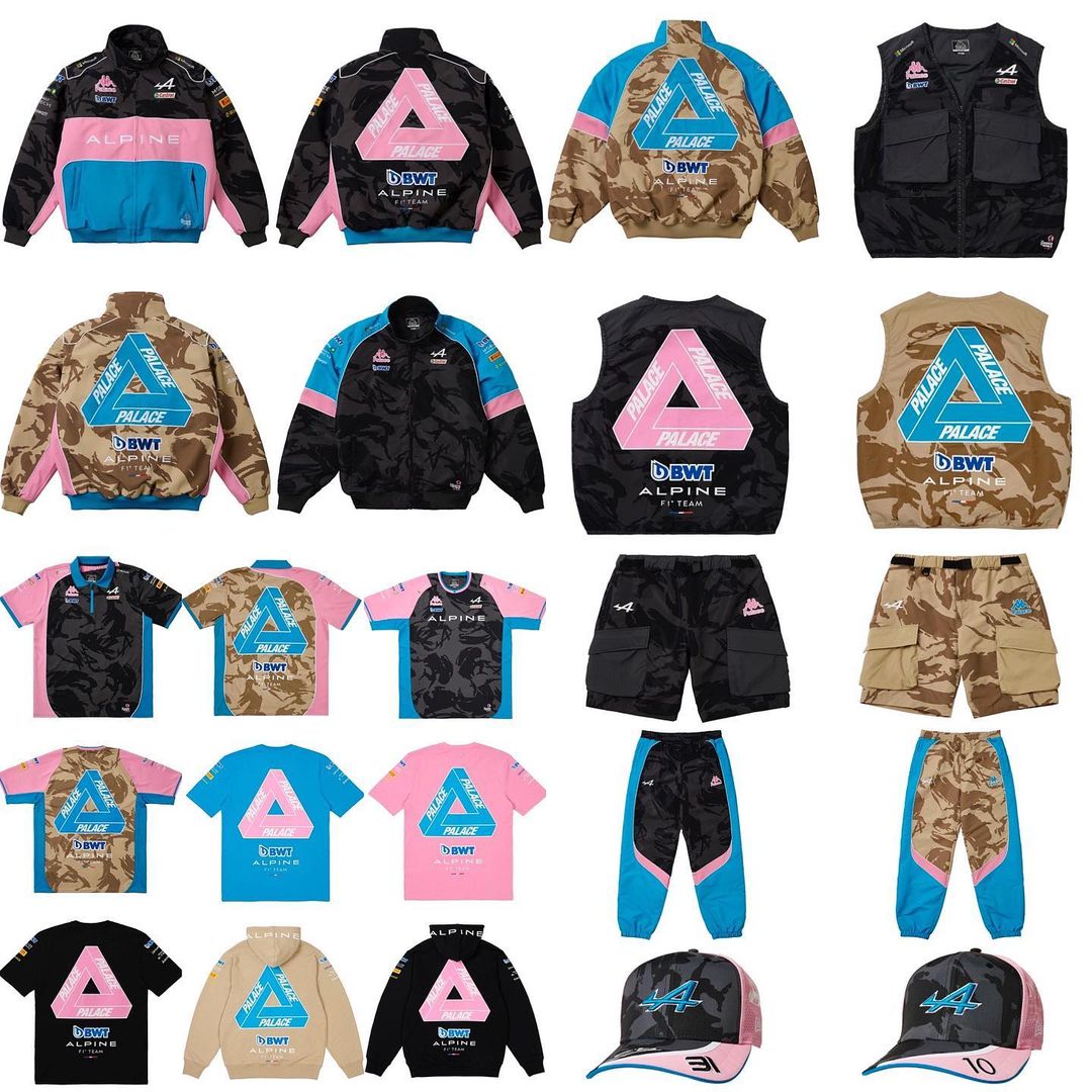 PALACE,Alpine F1,Kappa  PALACE 最新三方联名太骚！完整单品曝光！