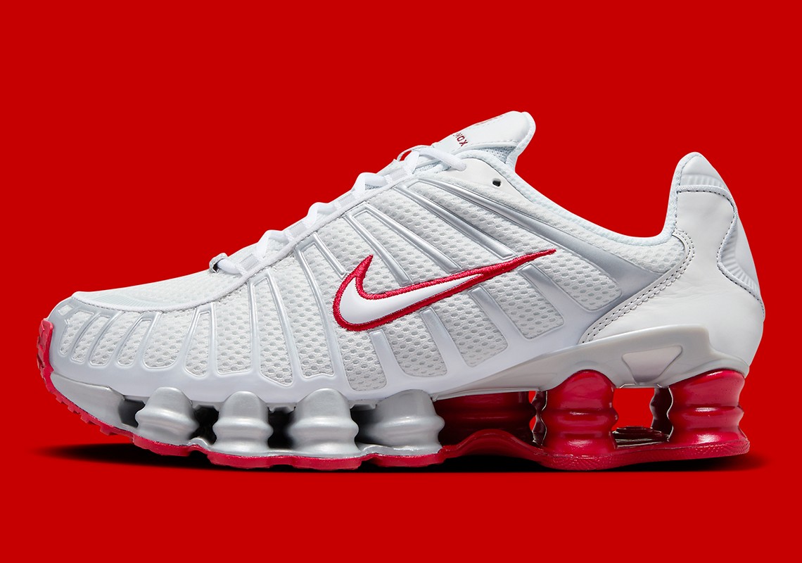 Nike Shox TL,FZ4344-001  复古红白配色！全新 Nike Shox TL 曝光！