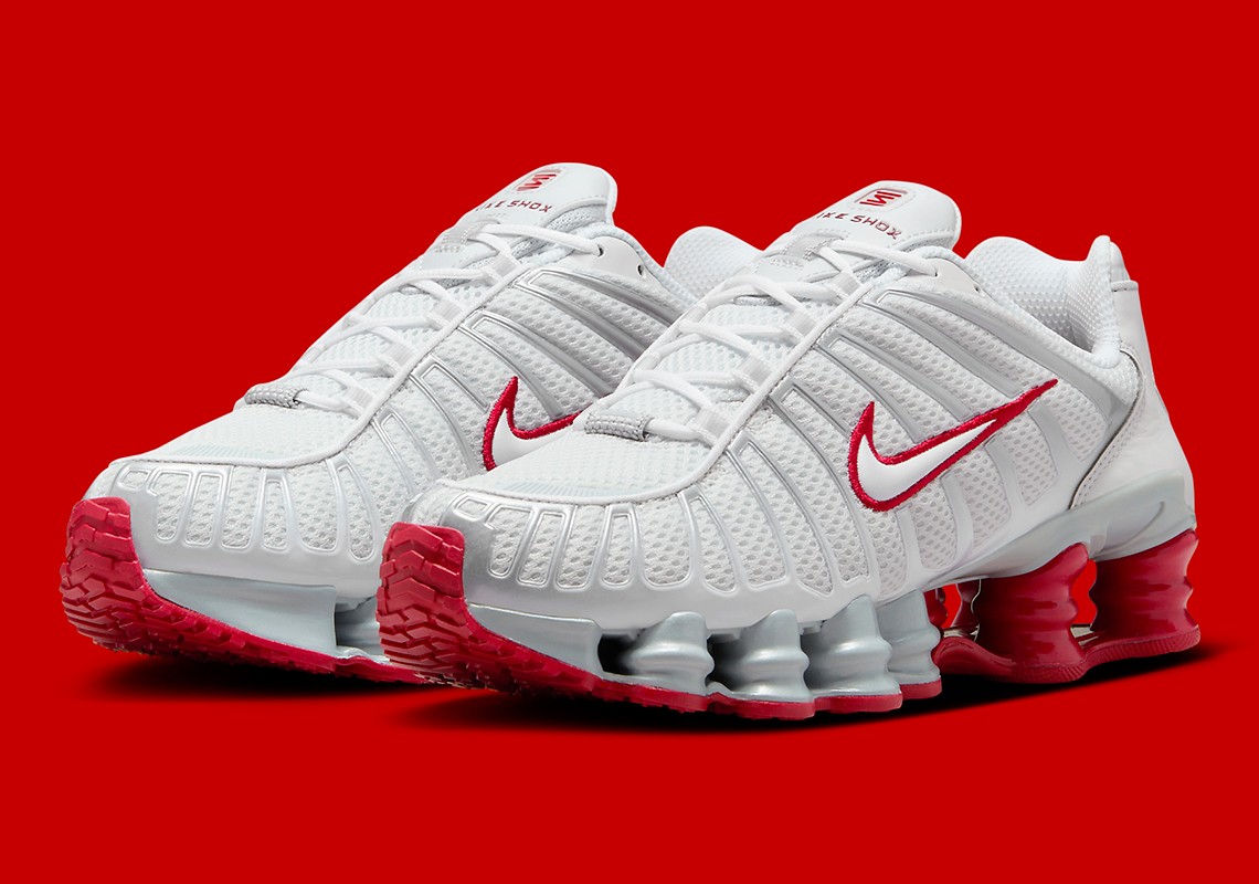 Nike Shox TL,FZ4344-001  复古红白配色！全新 Nike Shox TL 曝光！