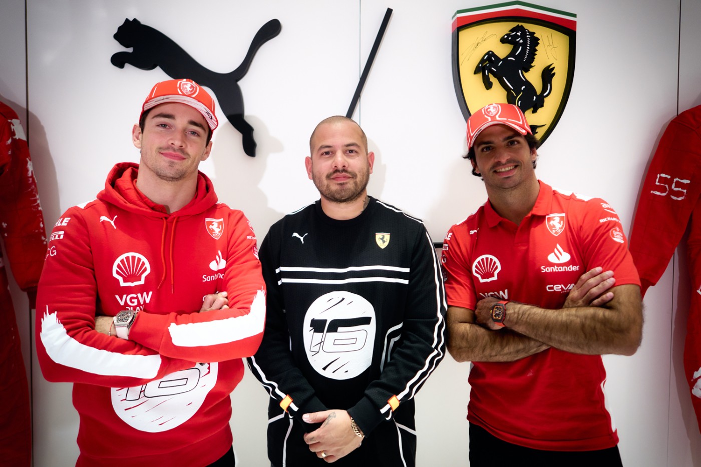 PUMA,FORMULA 1,F1,法拉利  PUMA x F1 车手「跨界联名」！这设计有点意思！