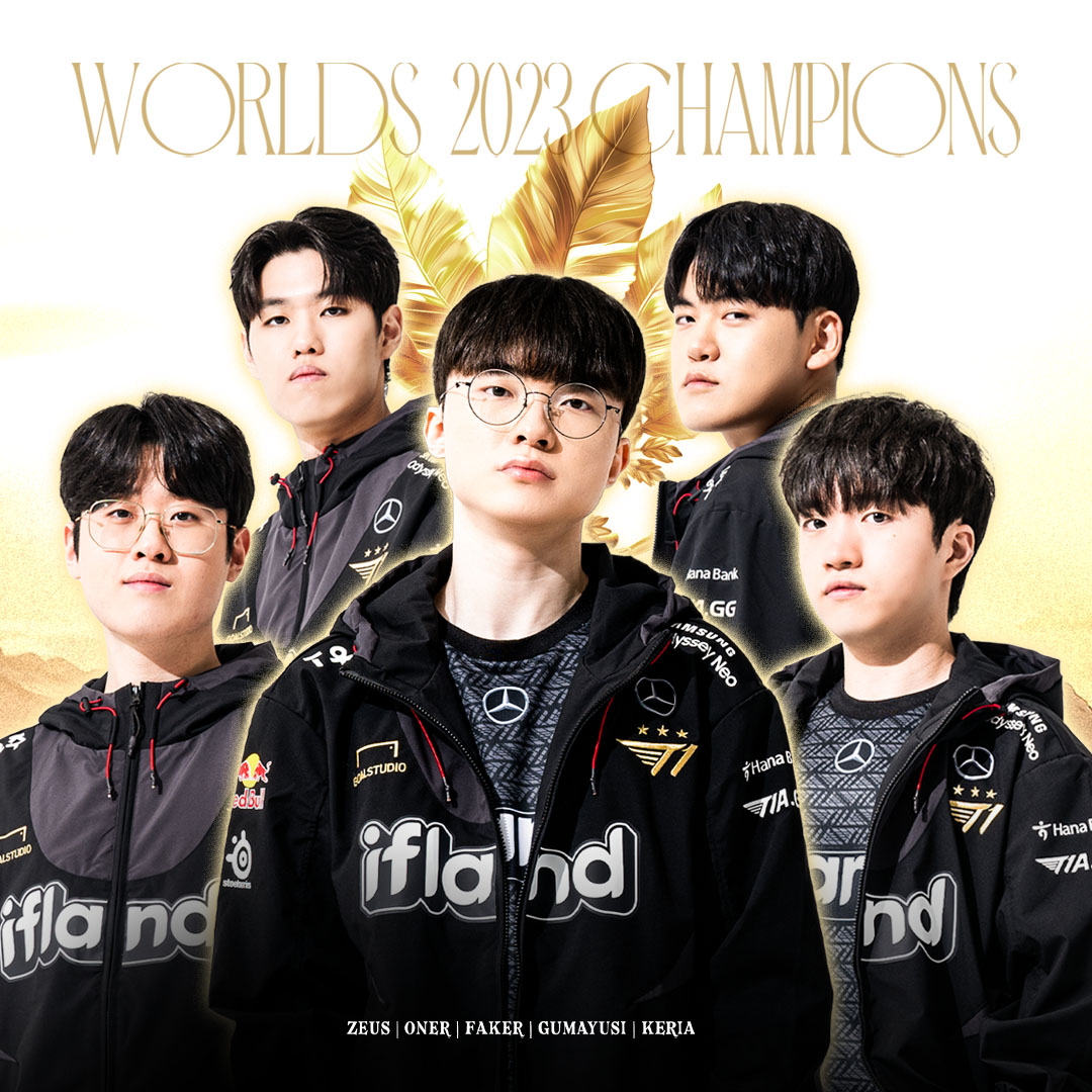 LOL,Faker,T1,WBG  T1 加冕冠军！Faker 正式登神！
