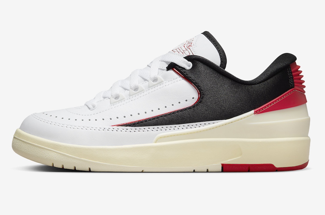 AJ2,Air Jordan 2 Low,WMNS,Blac  神似「芝加哥」！新配色 AJ2 质感有点顶！