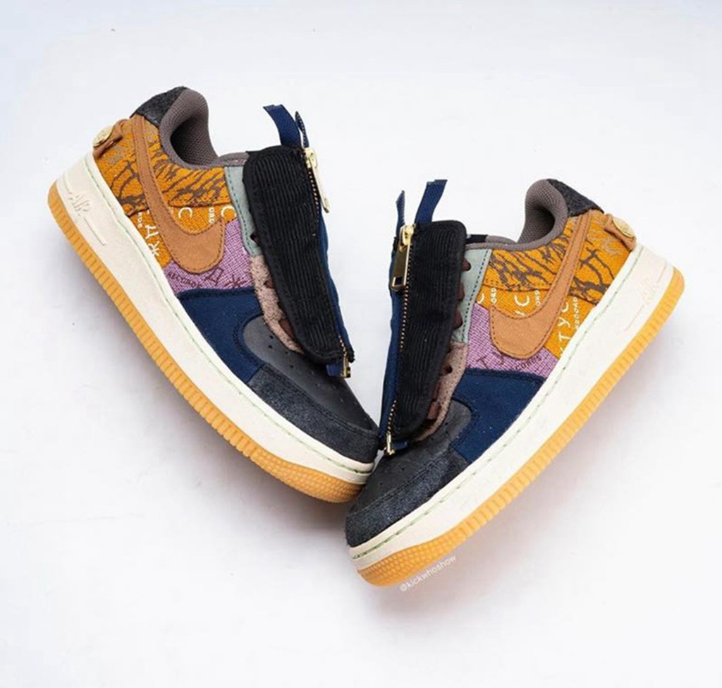 Travis Scott,Nike,Air Force 1  撞脸 TS 联名！新配色 AF1 实物美图！