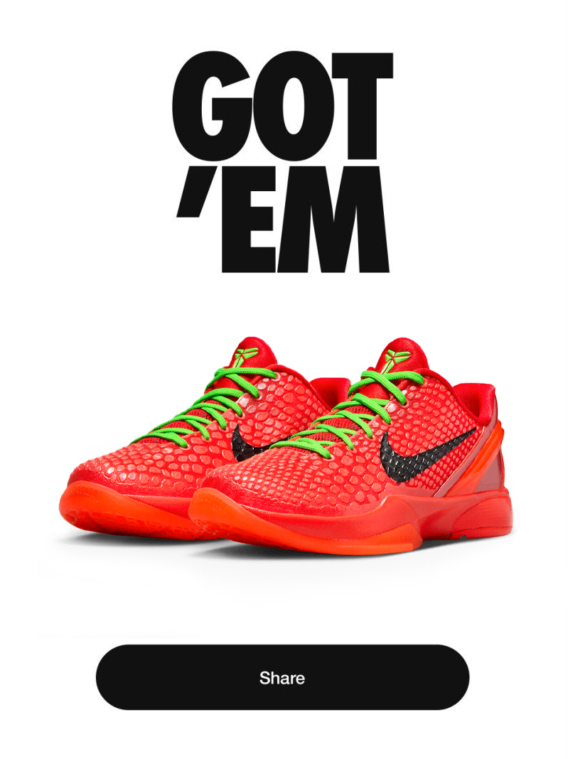 Nike,Kobe 6,Reverse Grinch,翻转圣  「反转圣诞」Kobe 6 突袭倒计时！网友：搞快点！