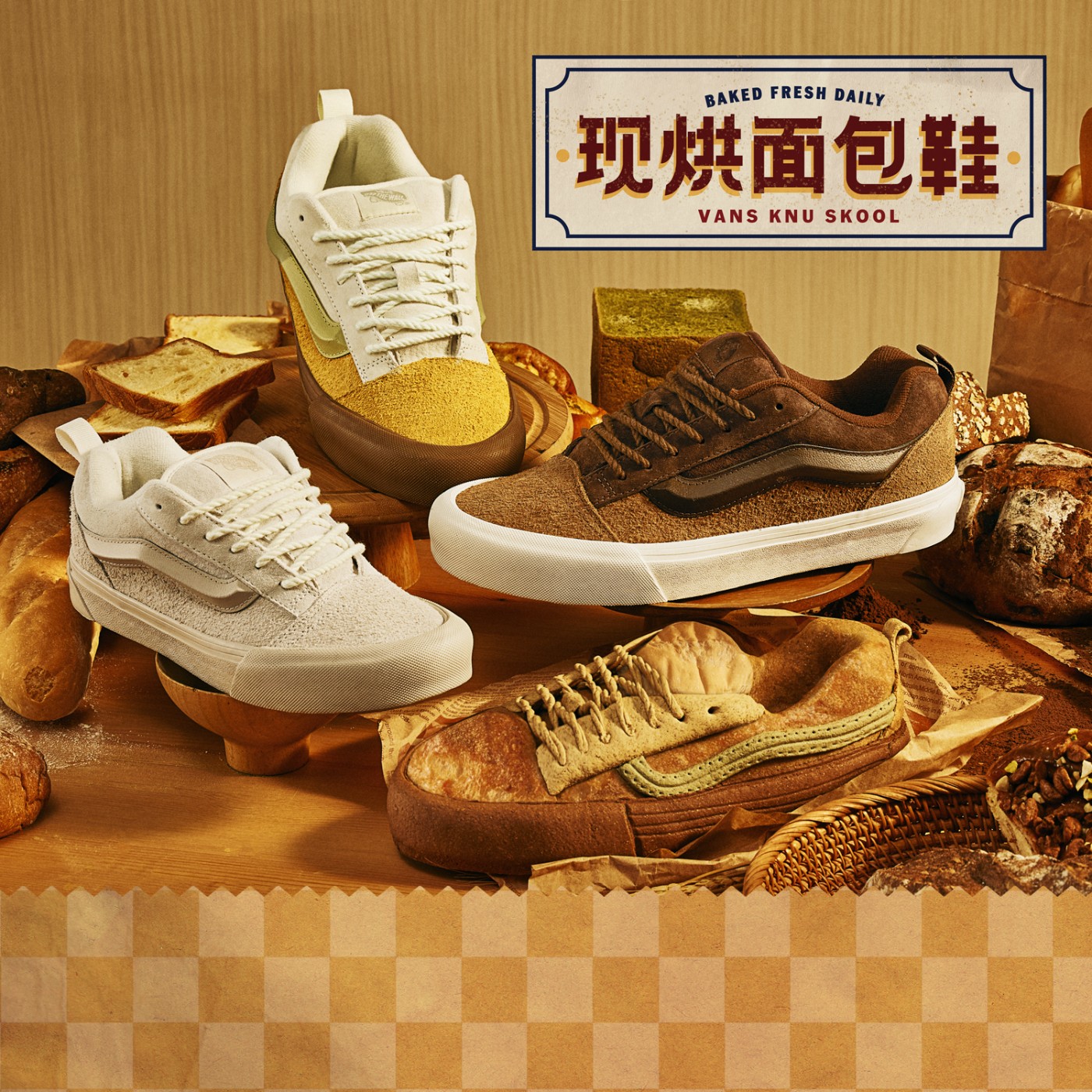 Vans,Knu Skool  Vans「真·面包鞋」悄悄登场！这质感真不错！