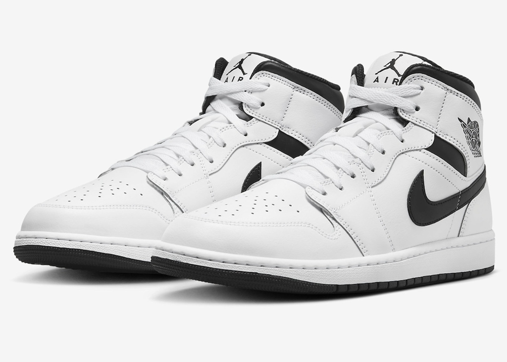 Air Jordan 1 Mid,DQ8426-132  白黑 AJ1 官图亮相！现已登场！