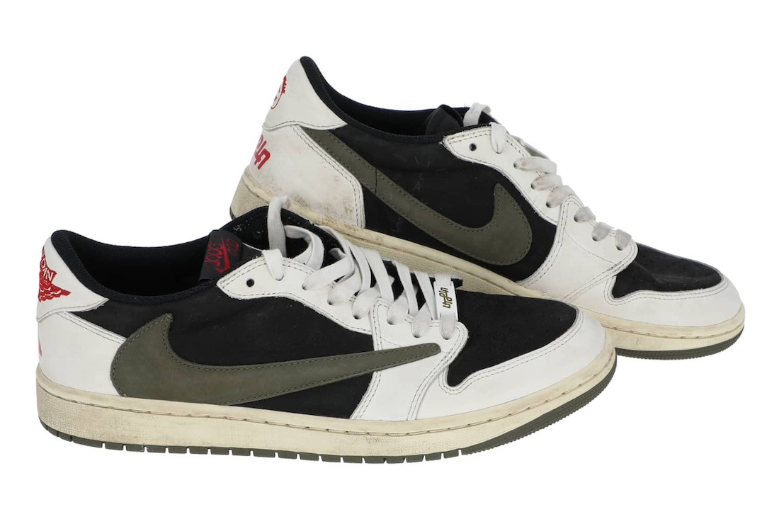Travis Scott,Air Jordan 1 Low  TS 亲穿「最后一钩」拍卖！已经这个价了...
