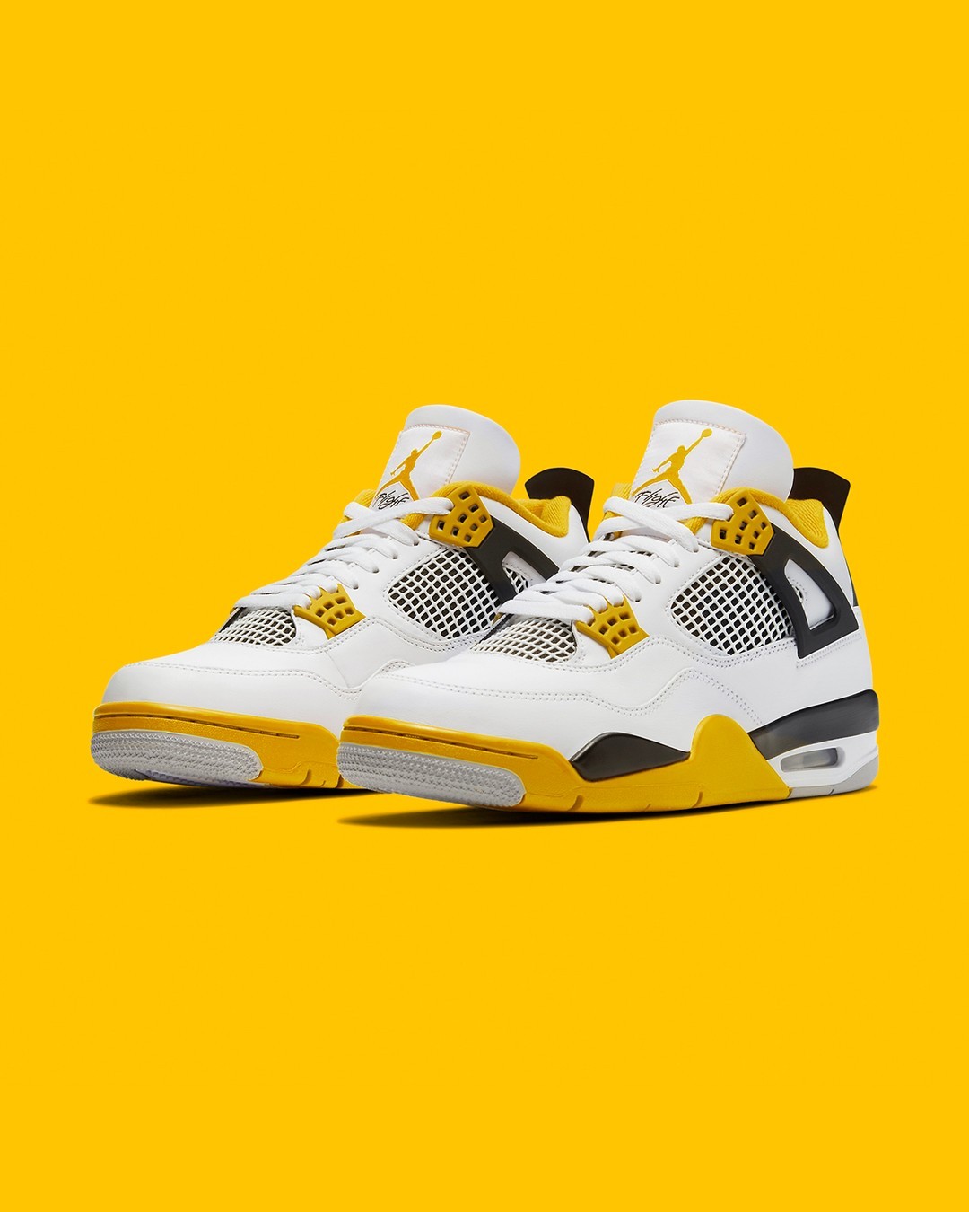 AJ,AJ4,Vivid Sulfur  「白黄」AJ4 最新效果图曝光！这颜值真不输 OG！
