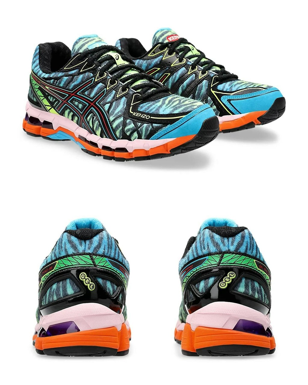 Kenzo,Asics,GEL-Kayano 20  多巴胺味道拉满！Kenzo x 亚瑟士曝光！