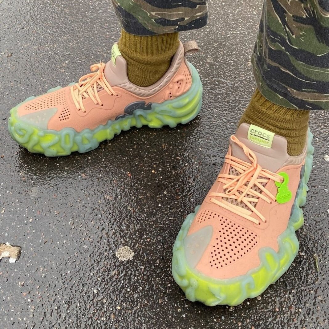 Crocs Pollex Juniper,Salehe Be  上脚效果真不错！指纹鞋大帝 x Crocs 要来了！