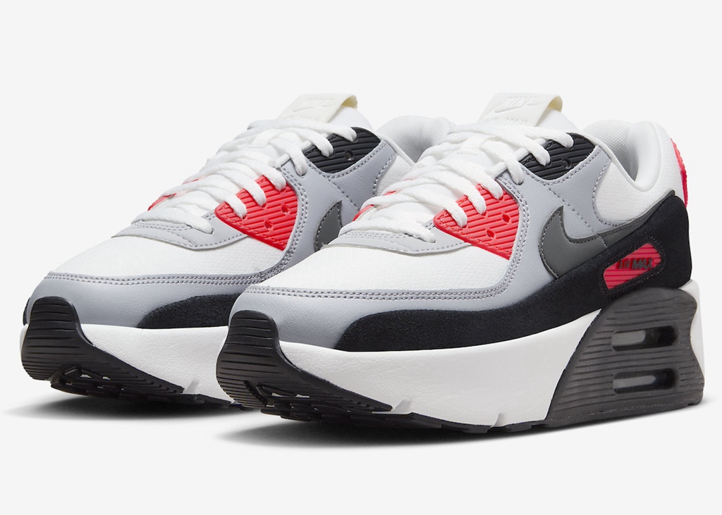 FD4328-101,Air Max 90 LV8,Nike  又整狠活！「双气垫」Air Max 新鞋太离谱了！