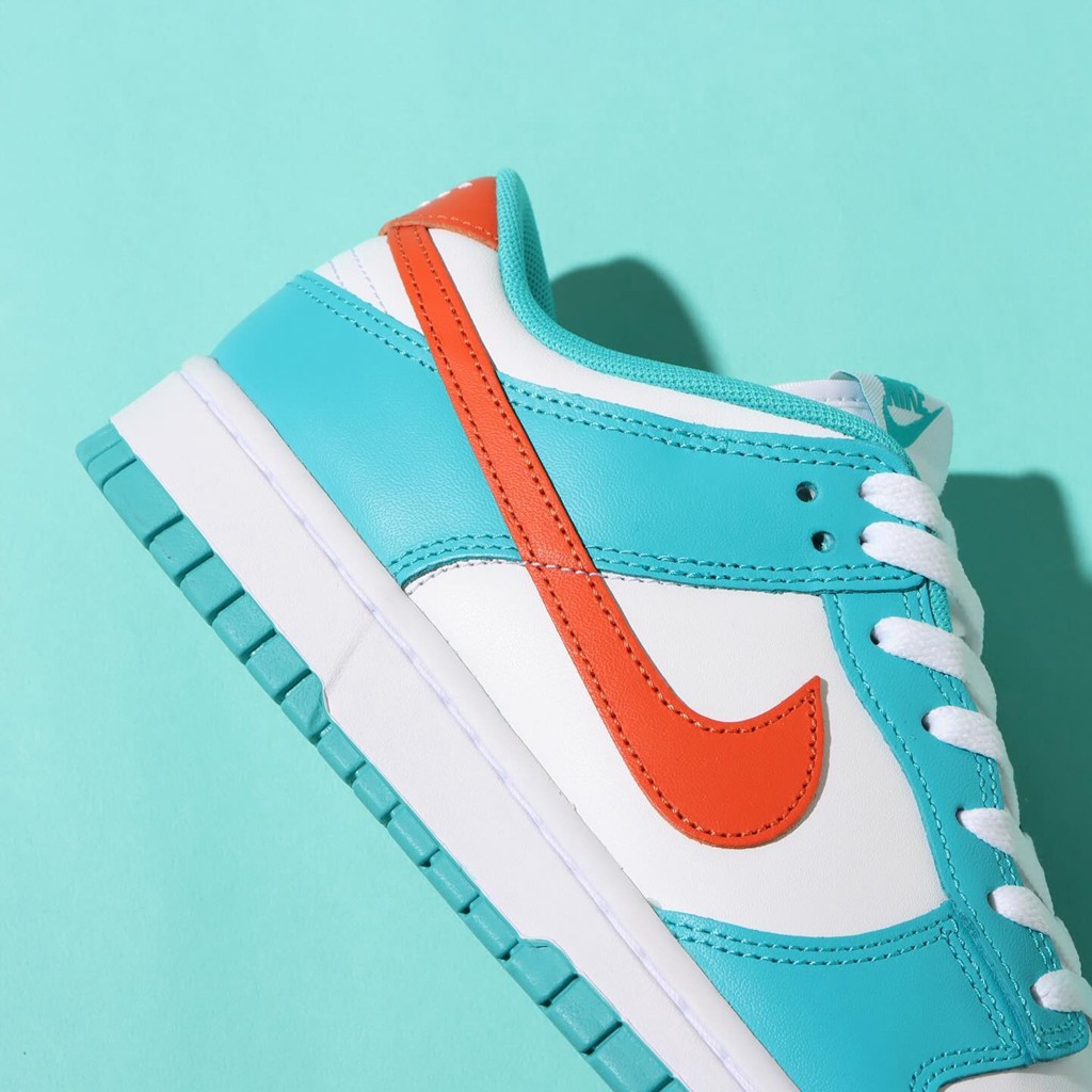 DV0833-102,Nike,Dunk Low  夏季必入 +1！迈阿密海豚 Dunk 实物美图来了！