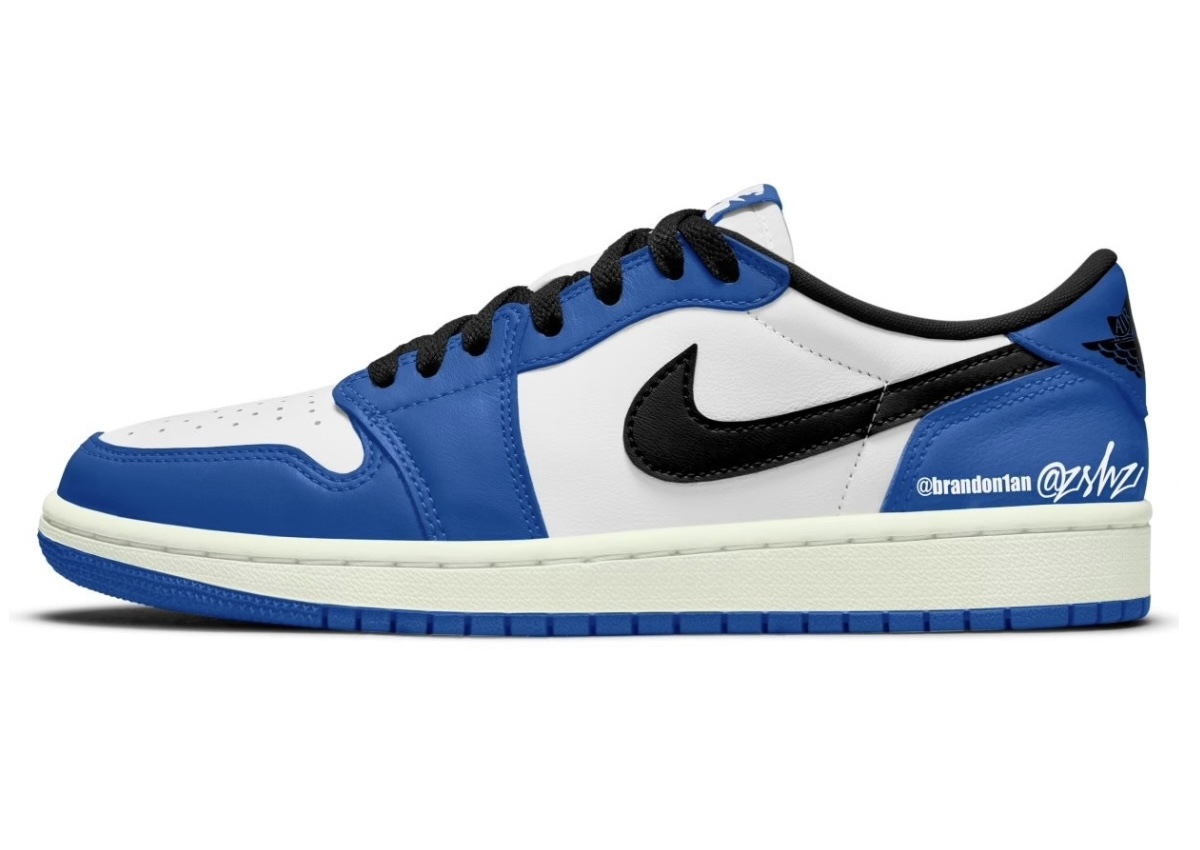 Air Jordan 1 Low OG,Game Royal  「小闪电」AJ1 官图曝光！有一点可惜...