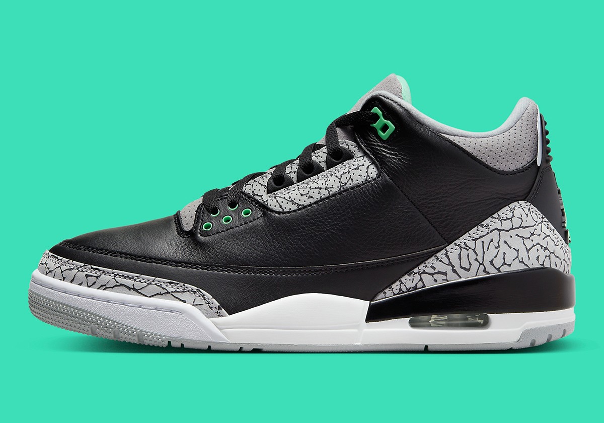 Air Jordan 3,Green Glow,CT8532  平替黑水泥！「小蒂芙尼」AJ3 下月登场！