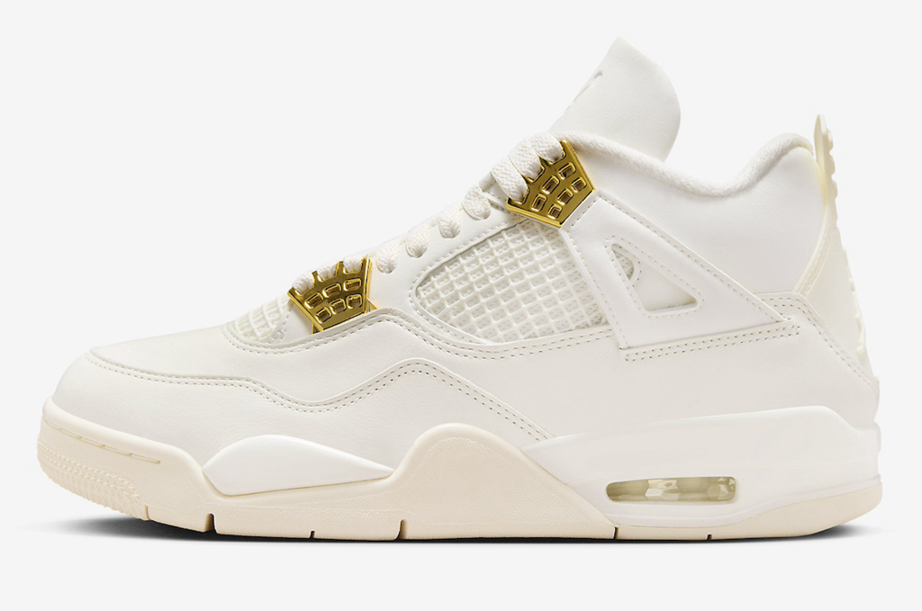 Air Jordan 4,Metallic Gold,AQ9  女码市价上万！？「金扣 AJ4」国区预告！