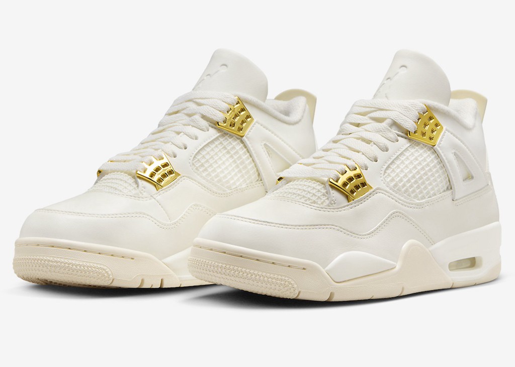 Air Jordan 4,Metallic Gold,AQ9  女码市价上万！？「金扣 AJ4」国区预告！