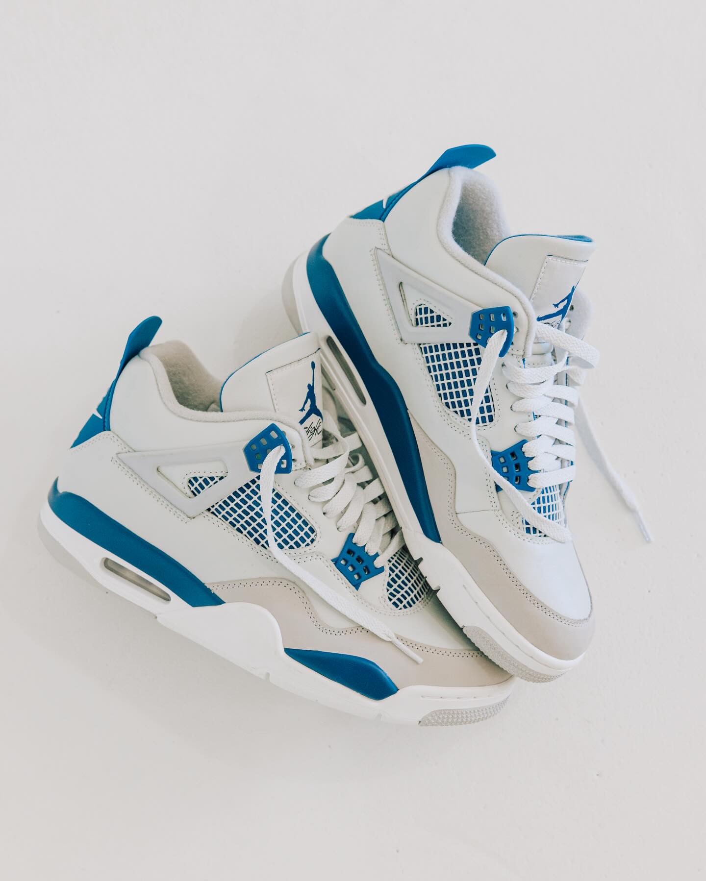 Air Jordan 4,Military Blue,FV5  「白蓝」AJ4 最新实物曝光！网友：等不及了！