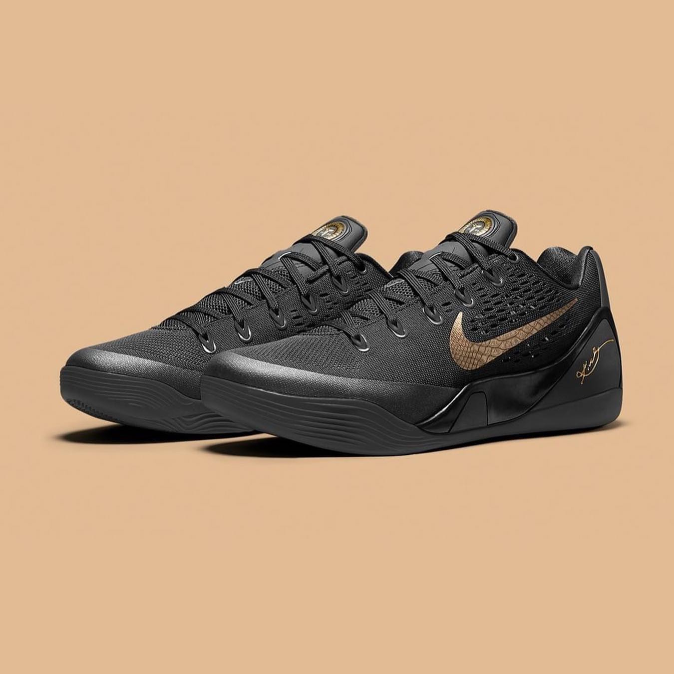 FZ7333-001,Kobe 9 EM,Mambacita  终于来了！都在等的「黑金 Kobe」日期确定！颜值新巅峰了！