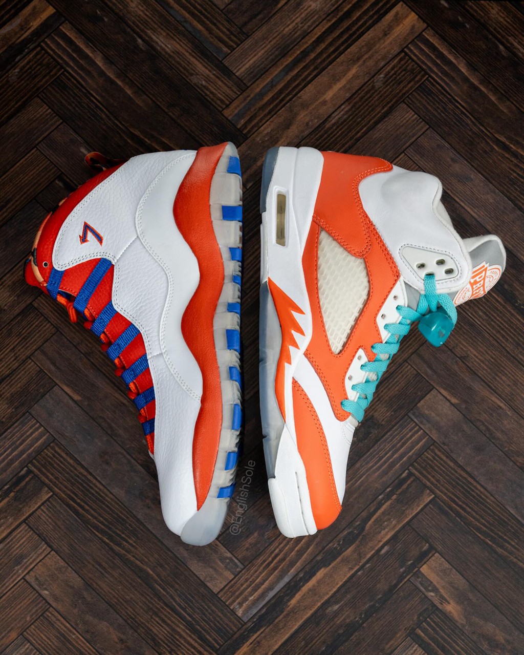Air Jordan,PE,AJ5,AJ10  难得一见！这双「甜瓜 AJ」有点帅！