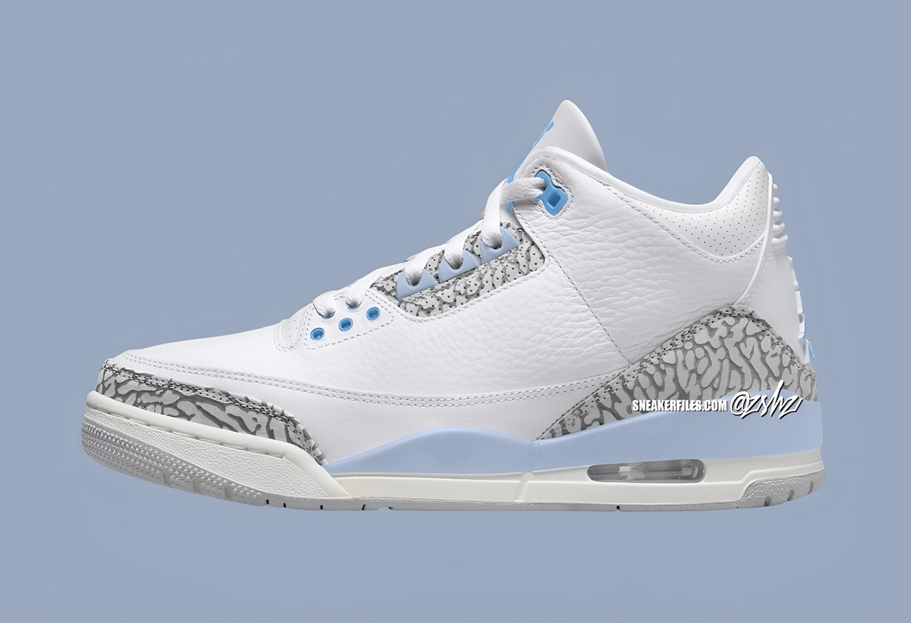 CT8532-101,Air Jordan 3,AJ3  淡雅又高级！AJ3 又有新配色曝光！