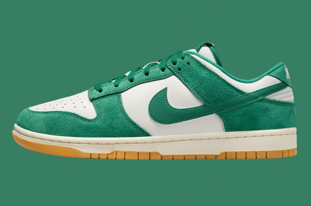 HQ1519-030,Nike,Dunk Low,Malac  3M 反光 Swoosh 够吸睛！全新白绿 Dunk 曝光！
