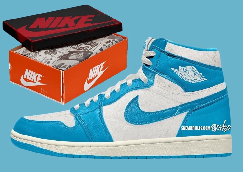 Air Jordan 1 High OG,UNC Reima  明年「北卡 AJ1」最新消息！鞋盒首次曝光！
