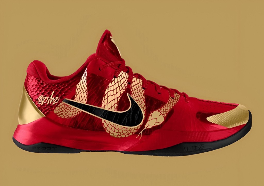 蛇年,Kobe 5,CNY,IB4481-500  蛇年 Kobe 5 还有红色版本？前 NBA 球星亲自爆料！