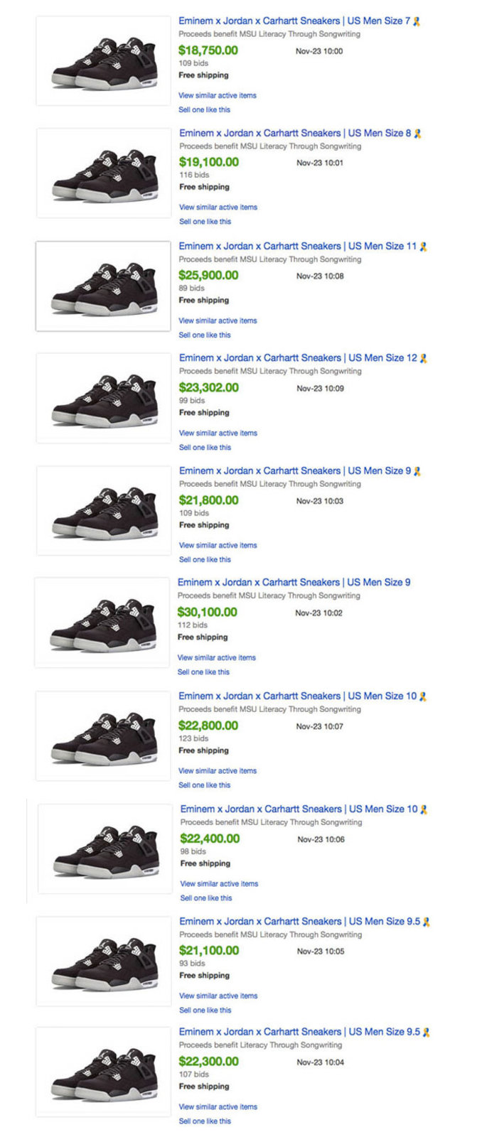 Eminem,Carhartt,Air Jordan 4   阿姆「天价 AJ4」重现网络！终于能一饱眼福！
