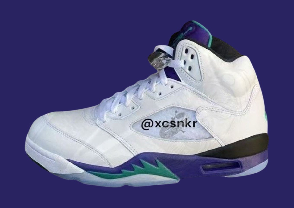 白葡萄,Grape,Air Jordan 5,AJ  实物首次曝光！白葡萄 AJ5 日期确定！