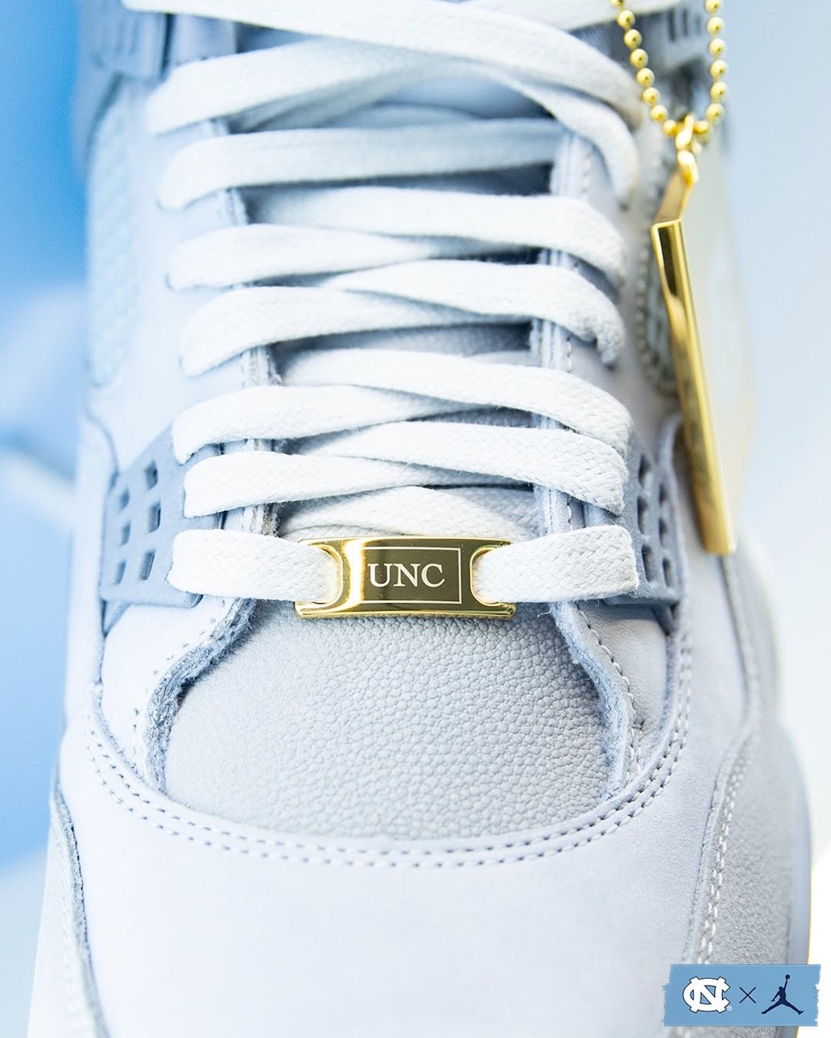 UNC,Air Jordan 4,AJ4,北卡  官方出品的「北卡」AJ4，细节太奢华了！