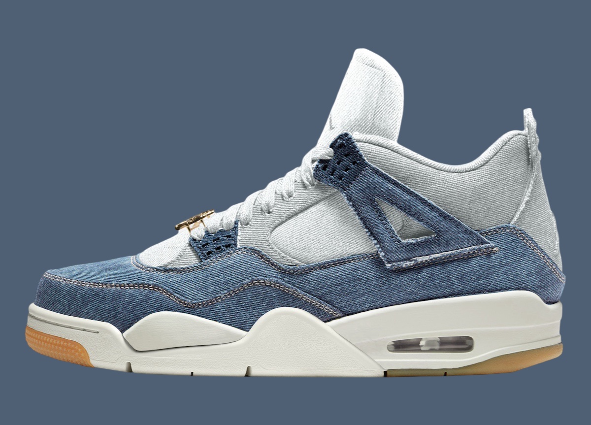 IB6716-100,AJ4,Air Jordan 4  实物终于曝光了！「小 Levis AJ4」日期也有了！