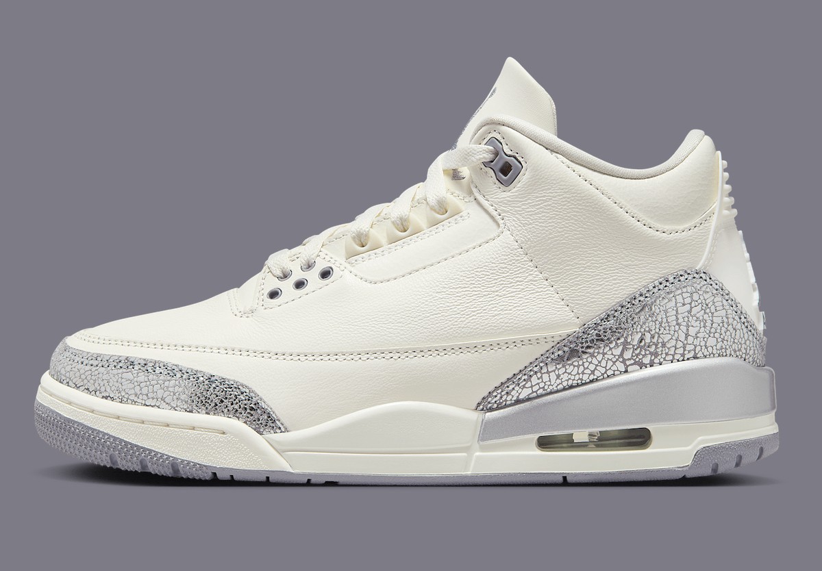 AJ,Air Jordan 3,CK9246-100  液态银 AJ3 下月登场！颜值你打几分？